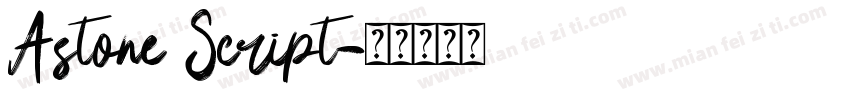 Astone Script字体转换
